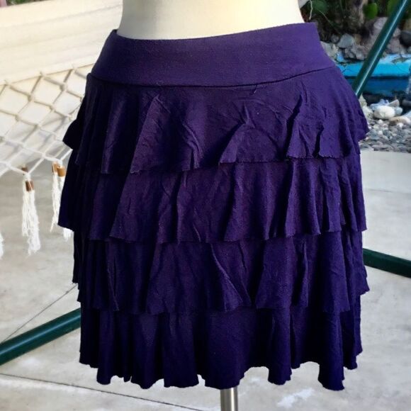 INC INTERNATIONAL CONCEPTS SKIRT SIZE MEDIUM NAVY BLUE - Picture 1 of 4